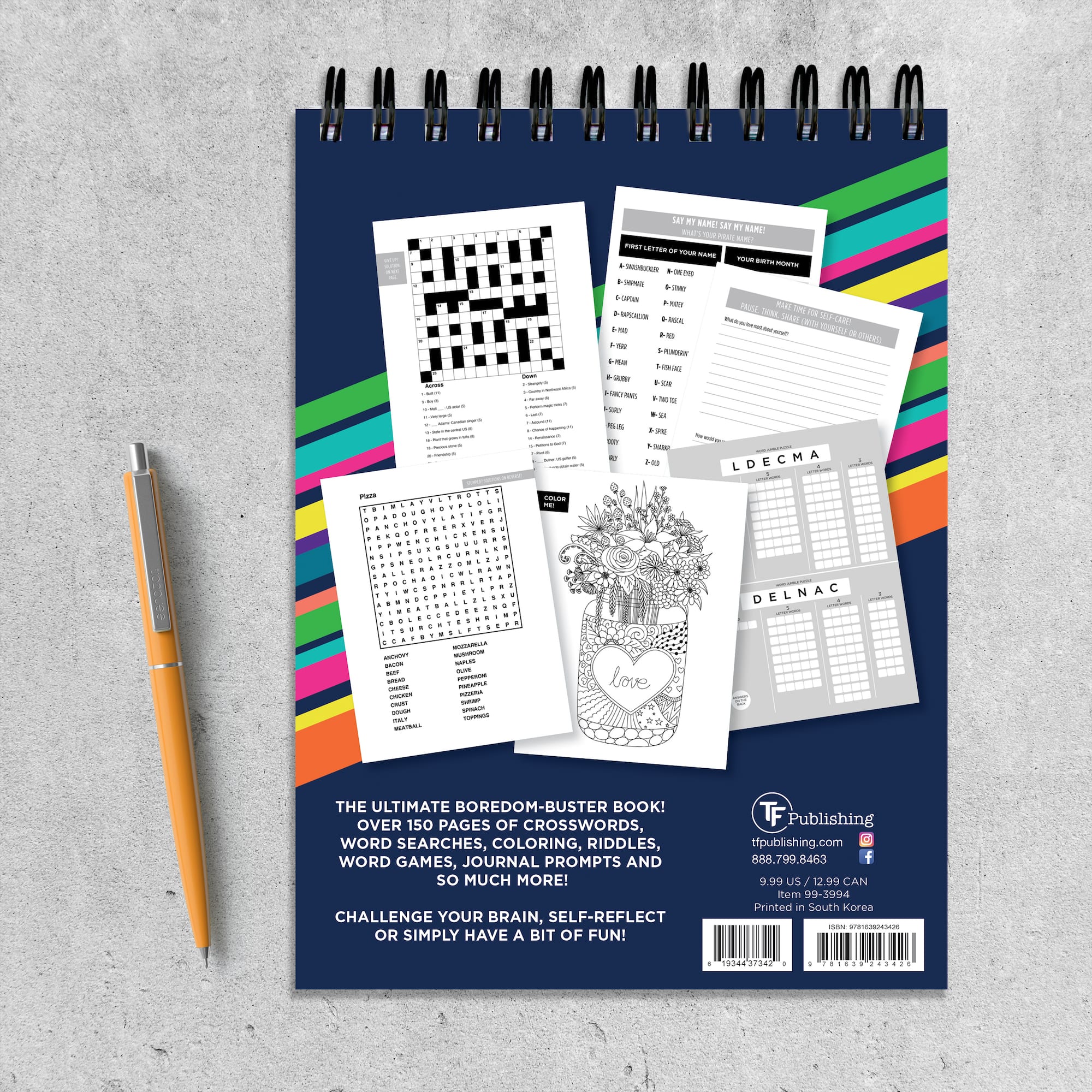 TF Publishing Brain Games Assorted Puzzle Book